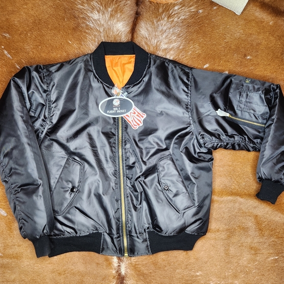 NWT! Rothco MA-1 Flight Jacket Black Large - Picture 3 of 7